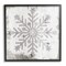 Stupell Industries Winter Snowflake Distressed Pattern Framed Giclee Art